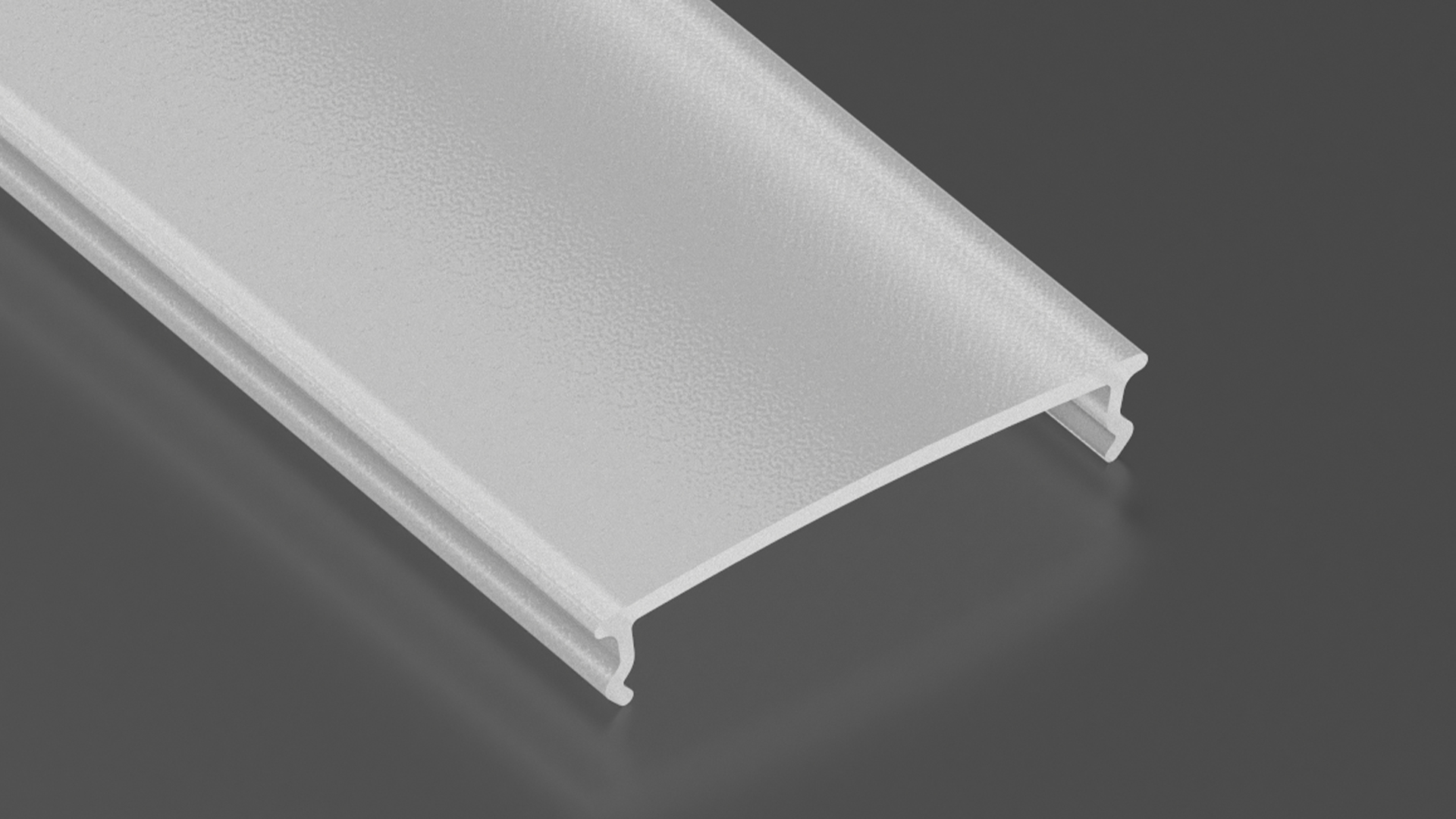 Cover for LUMINES COMPACT profile PC frosted 6.15 m